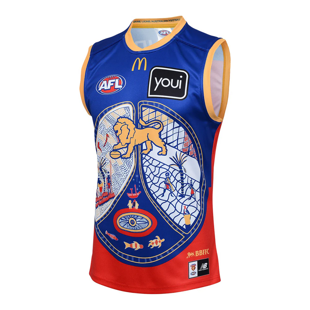 Brisbane Lions 2024 Authentic Mens Indigenous Away Guernsey - Image 5