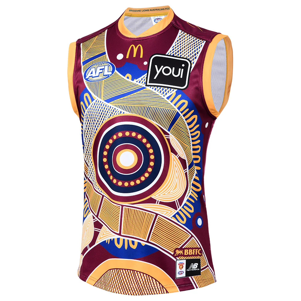 Brisbane Lions 2025 Authentic Indigenous Adult Home Guernsey