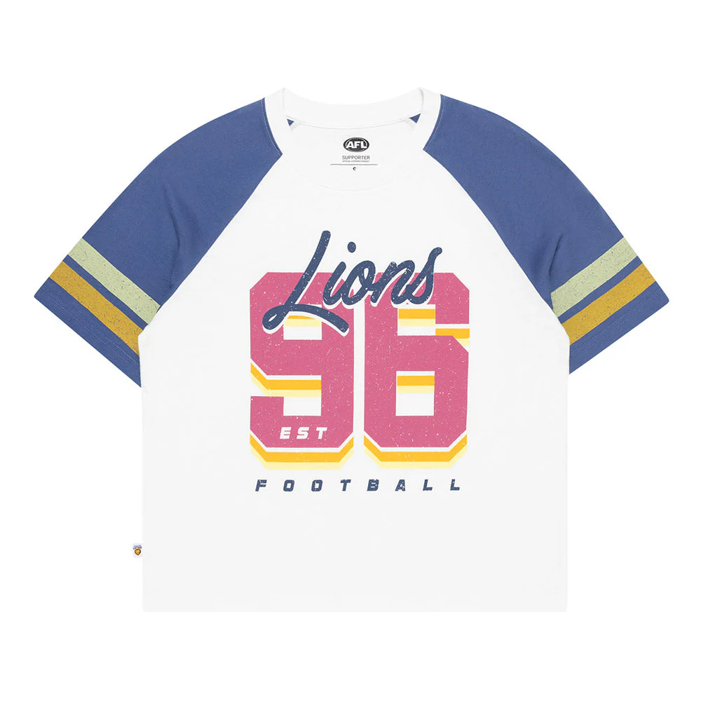Brisbane Lions 2-Tone Womens Raglan Tee - Image 5