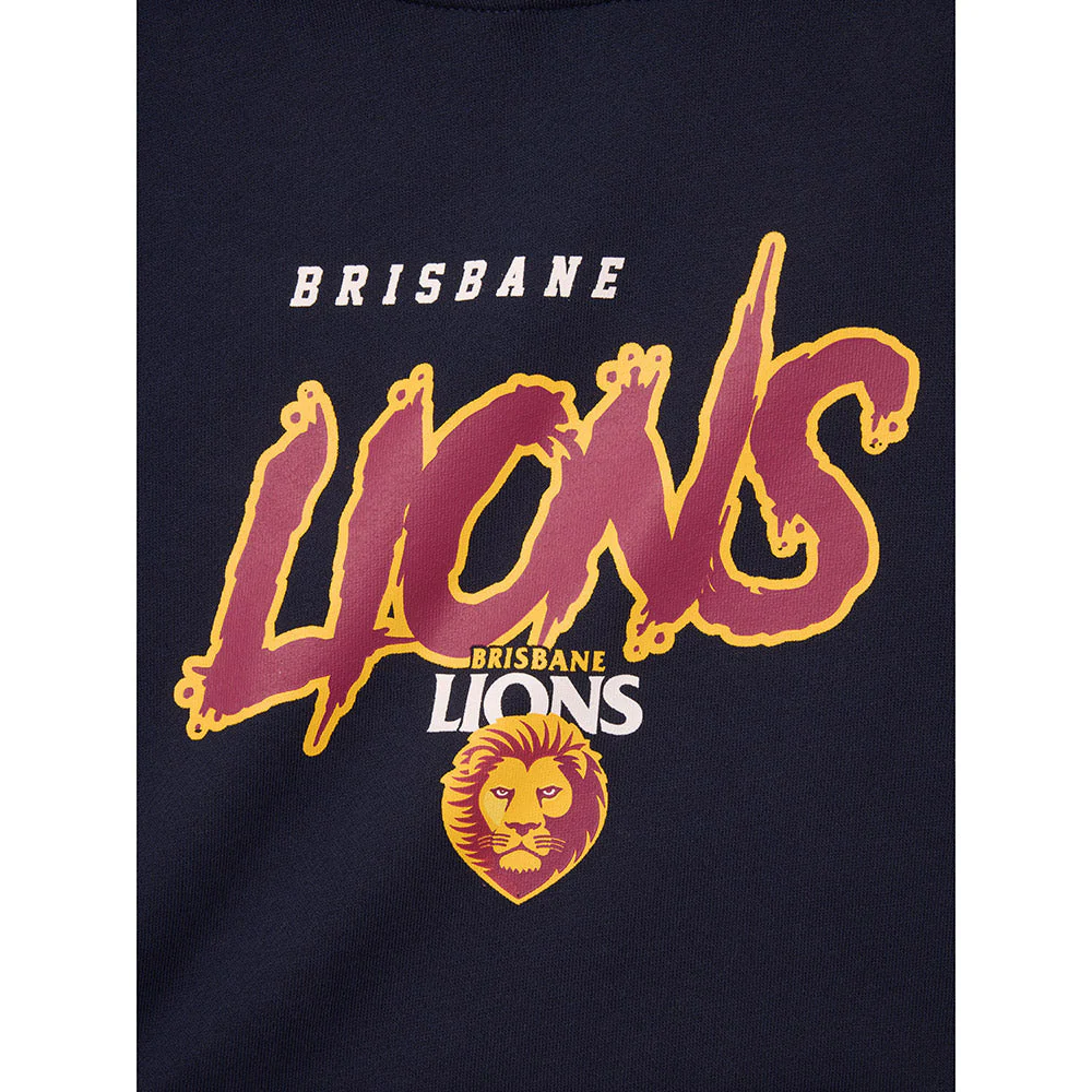 Brisbane Lions Youth Bold Graphic Hoodie - Image 3