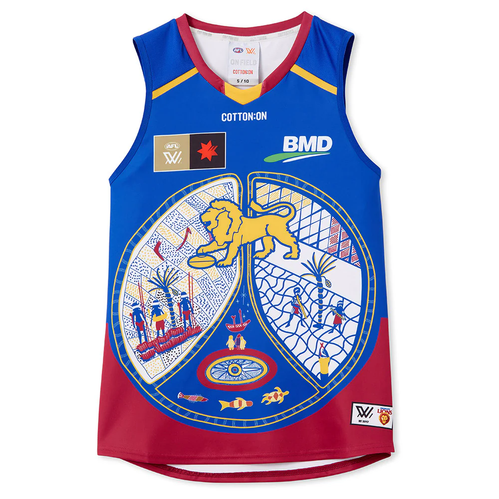 Brisbane Lions Season 9 AFLW Authentic Indigenous Guernsey