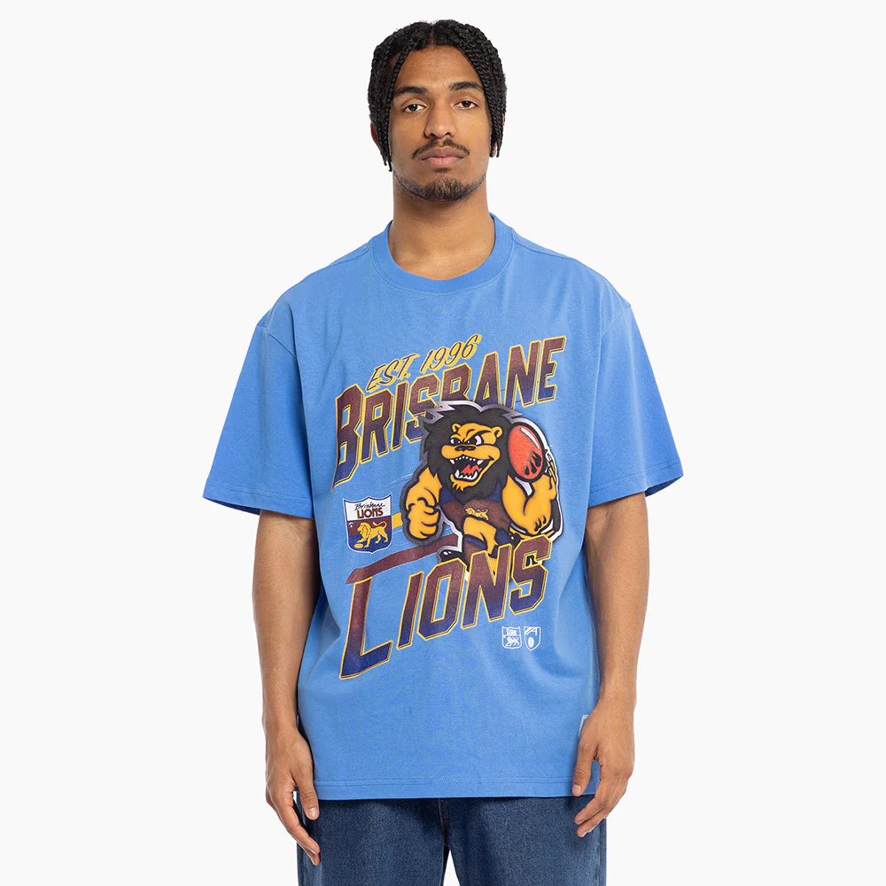Brisbane Lions Mitchell & Ness Mascot Character Tee