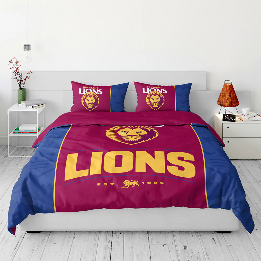 Brisbane Lions Double Quilt Cover Set