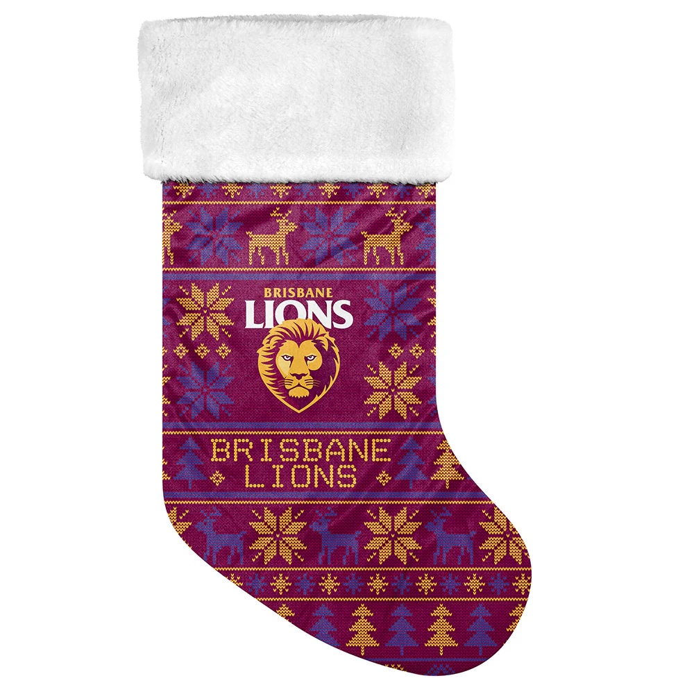 Brisbane Lions Jumbo Xmas Stocking