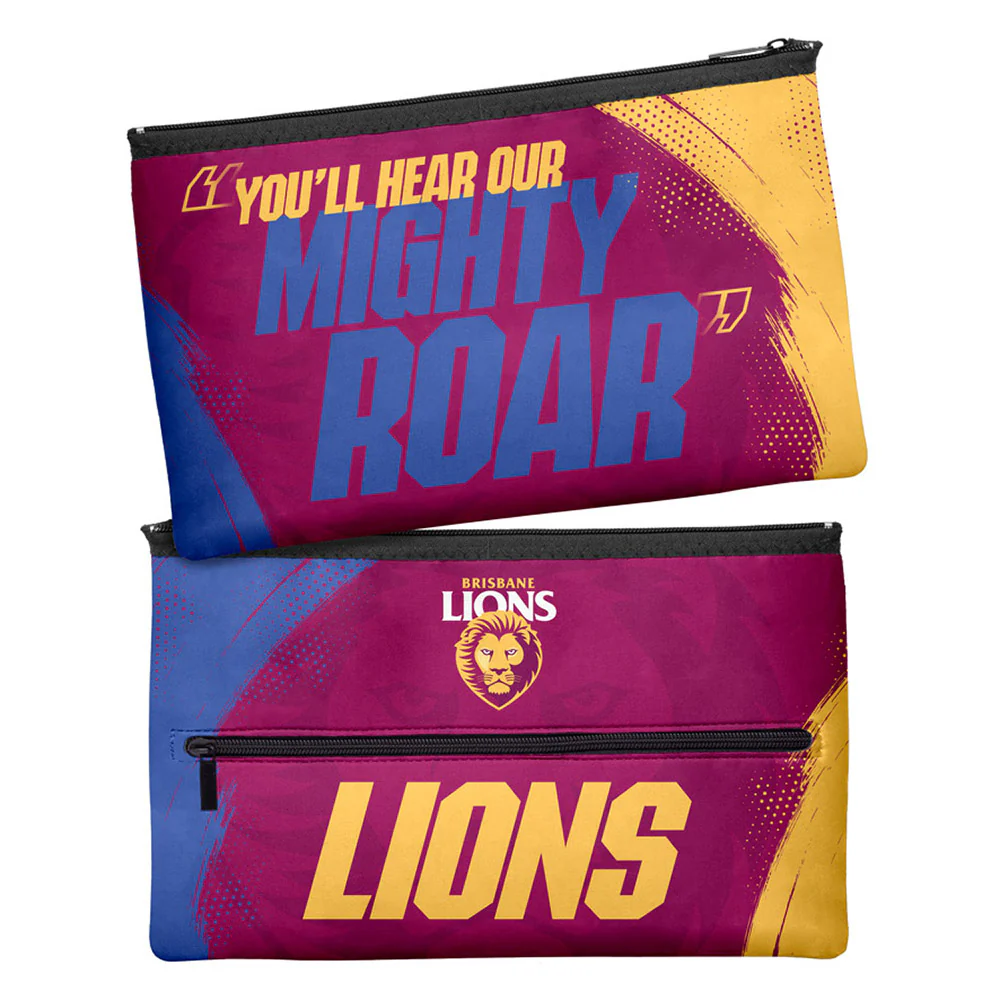 Brisbane Lions Large Pencil Case - Image 2