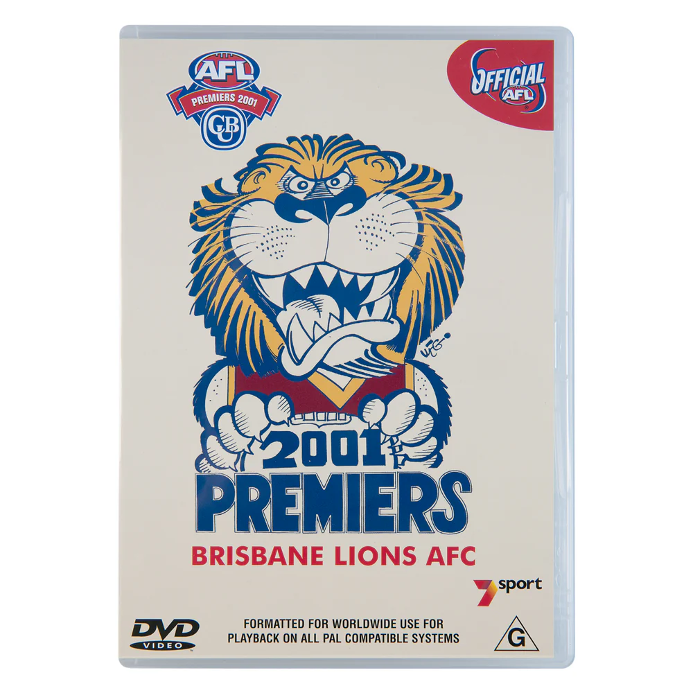 Brisbane Lions 2001 Premiers Dvd