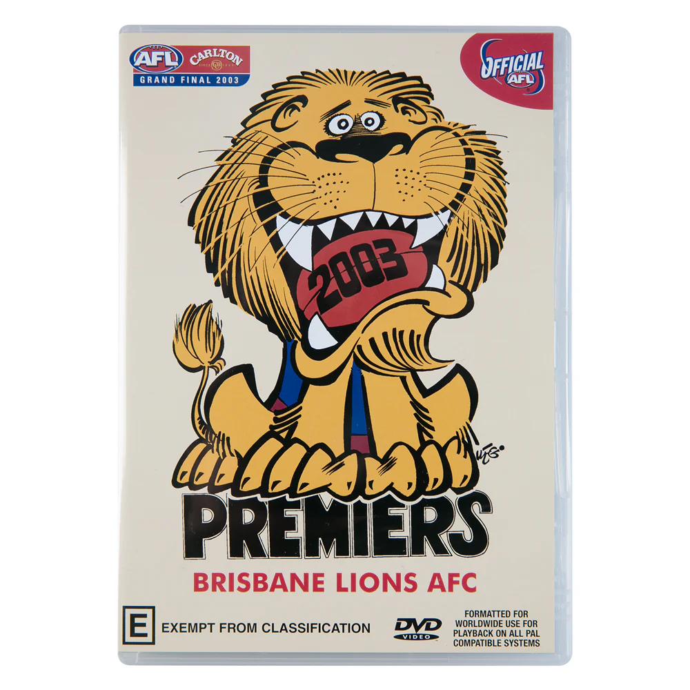 Brisbane Lions 2003 Premiers Dvd