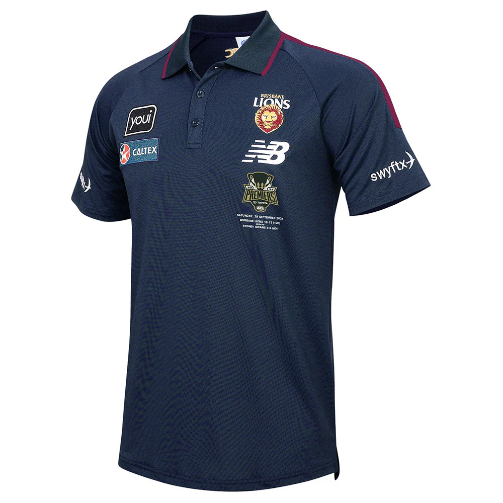 Brisbane Lions 2024 Authentic Premiers Adults Polo