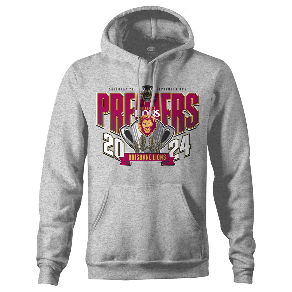Brisbane Lions 2024 Premiers Adults Hoodie
