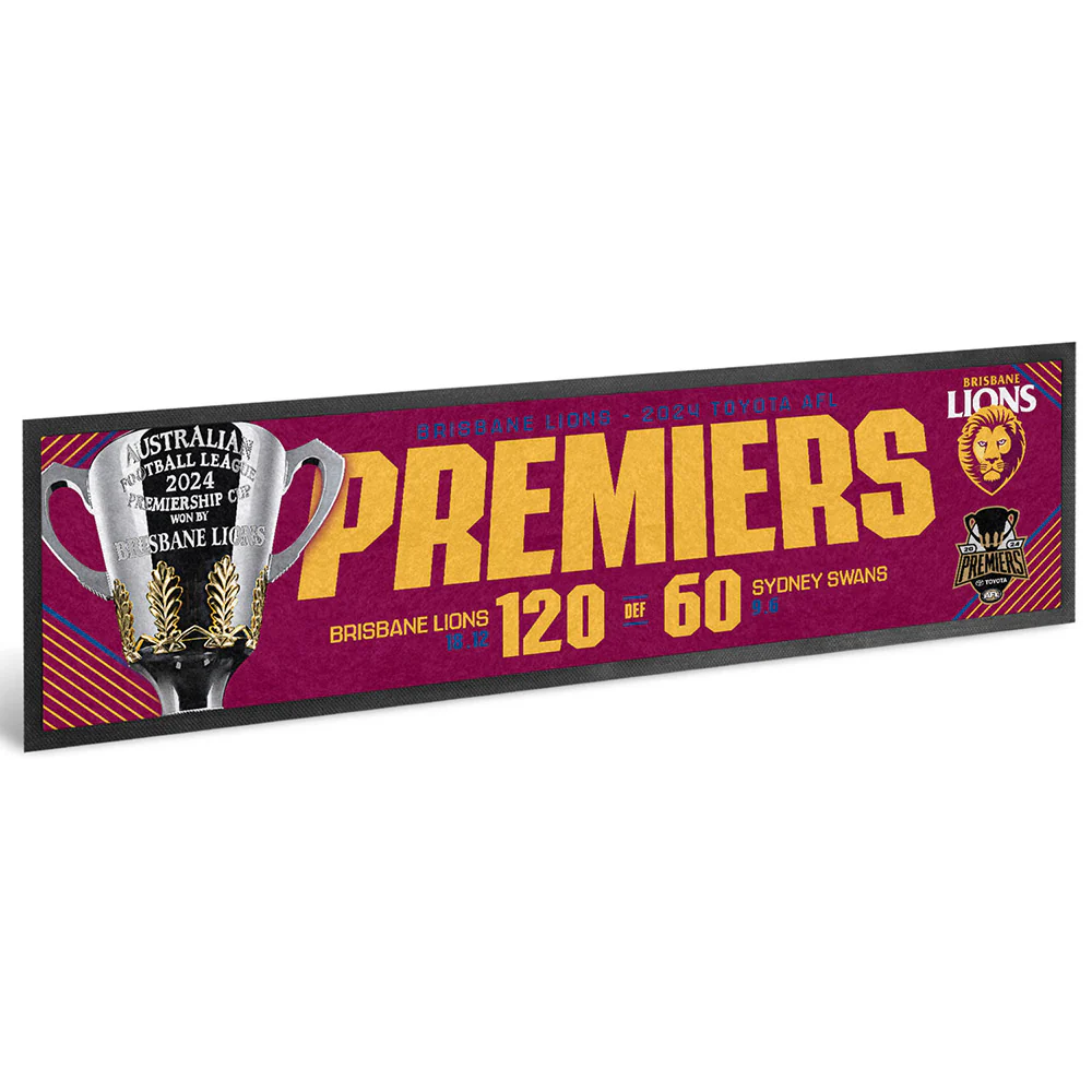 Brisbane Lions 2024 Premiers Bar Runner - Image 2