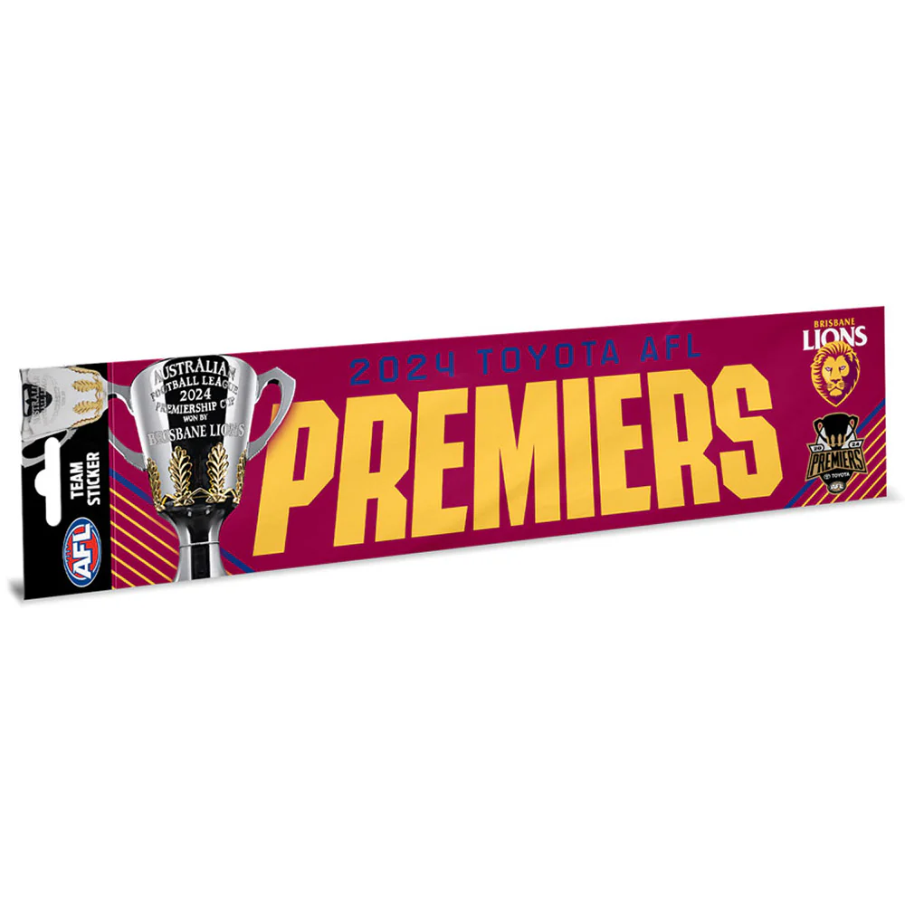 Brisbane Lions 2024 Premiers Bumper Sticker