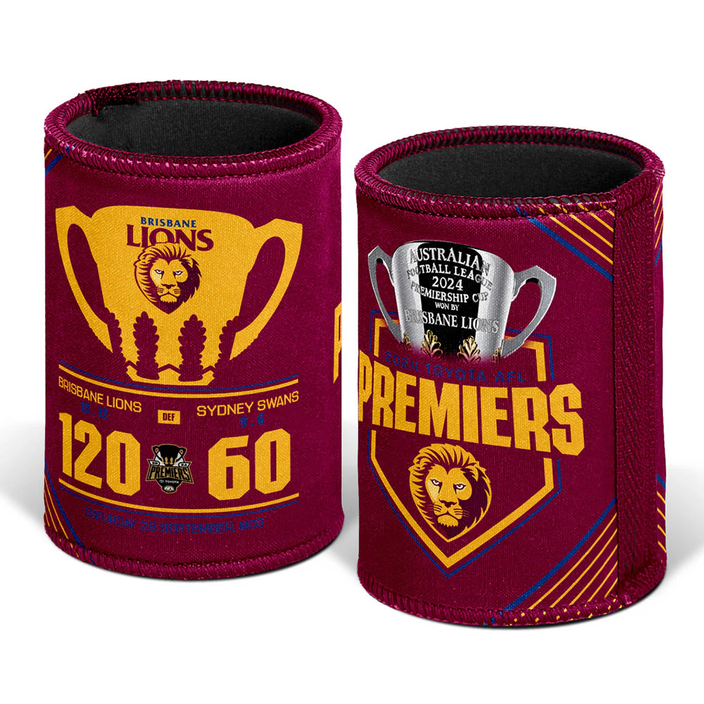 Brisbane Lions 2024 Premiers Can Cooler - Image 2