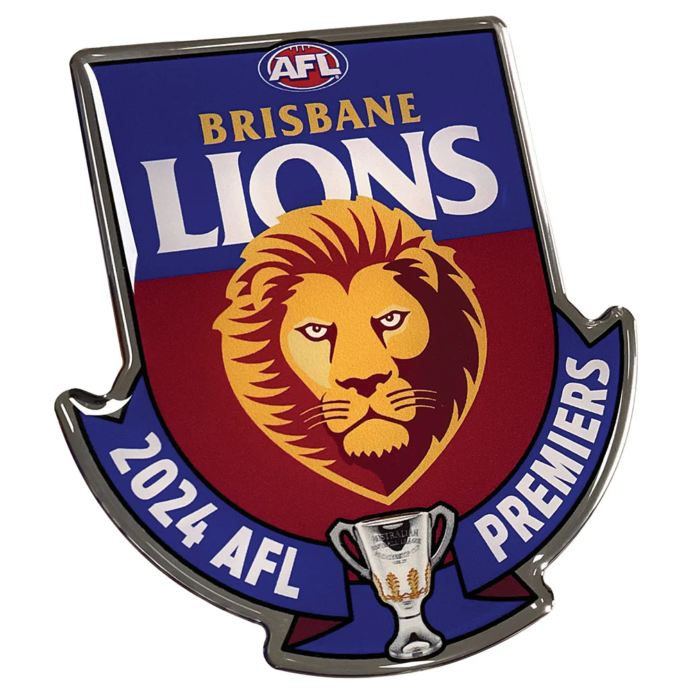 Brisbane Lions 2024 Premiers Car Decal