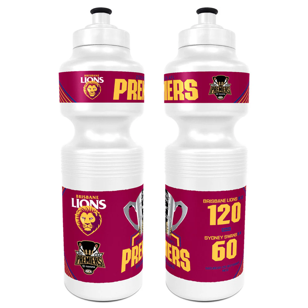 Brisbane Lions 2024 Premiers Drink Bottle - Image 2