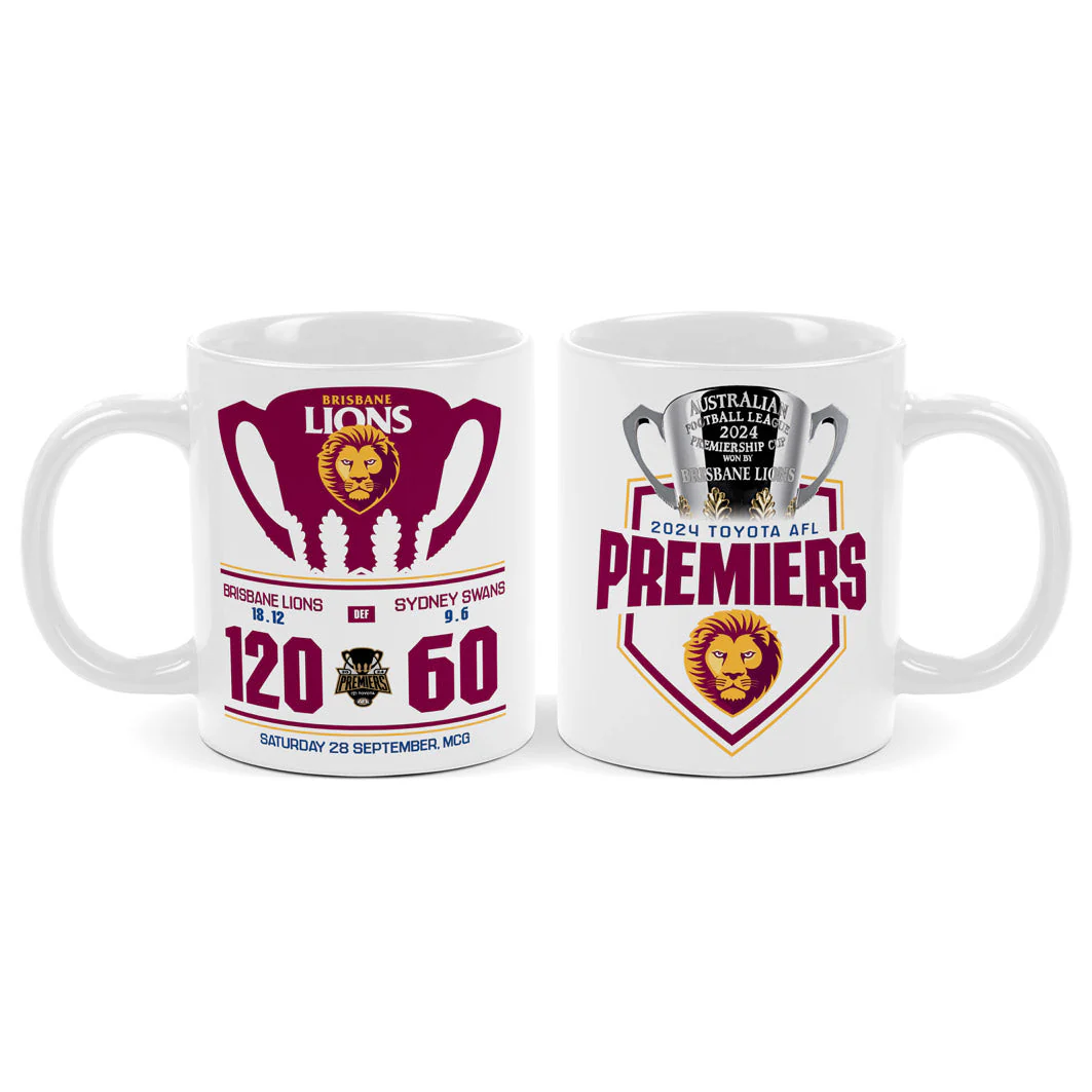 Brisbane Lions 2024 Premiers Mug - Image 2