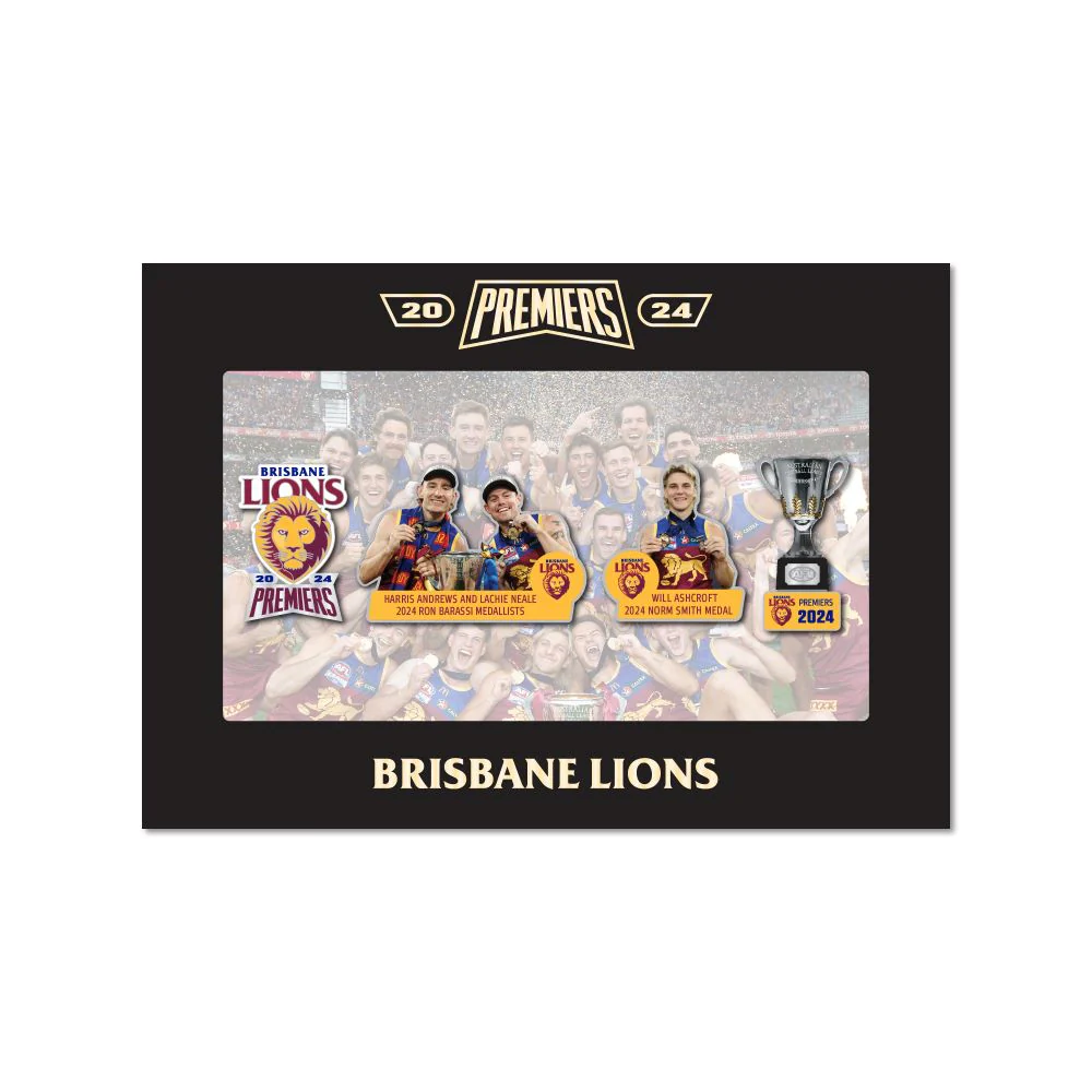 Brisbane Lions 2024 Premiers Pins Set (boxed)