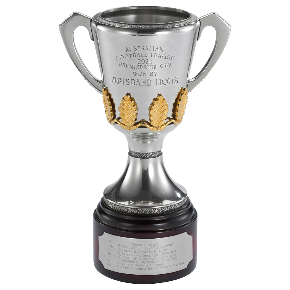 Brisbane Lions 2024 Premiers Replica Cup Trophy