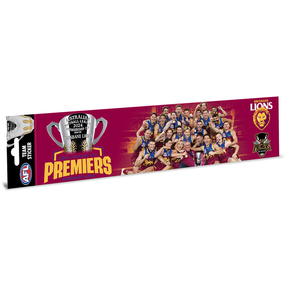 Brisbane Lions 2024 Premiers Team Bumper Sticker