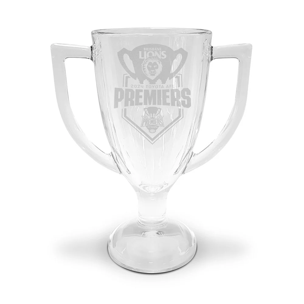 Brisbane Lions 2024 Premiers Trophy Glass - Image 2