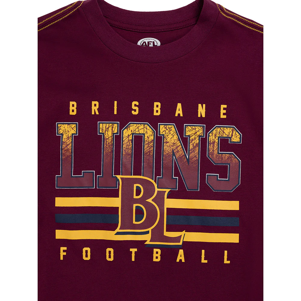 Brisbane Lions Youth Sketch Tee - Image 3