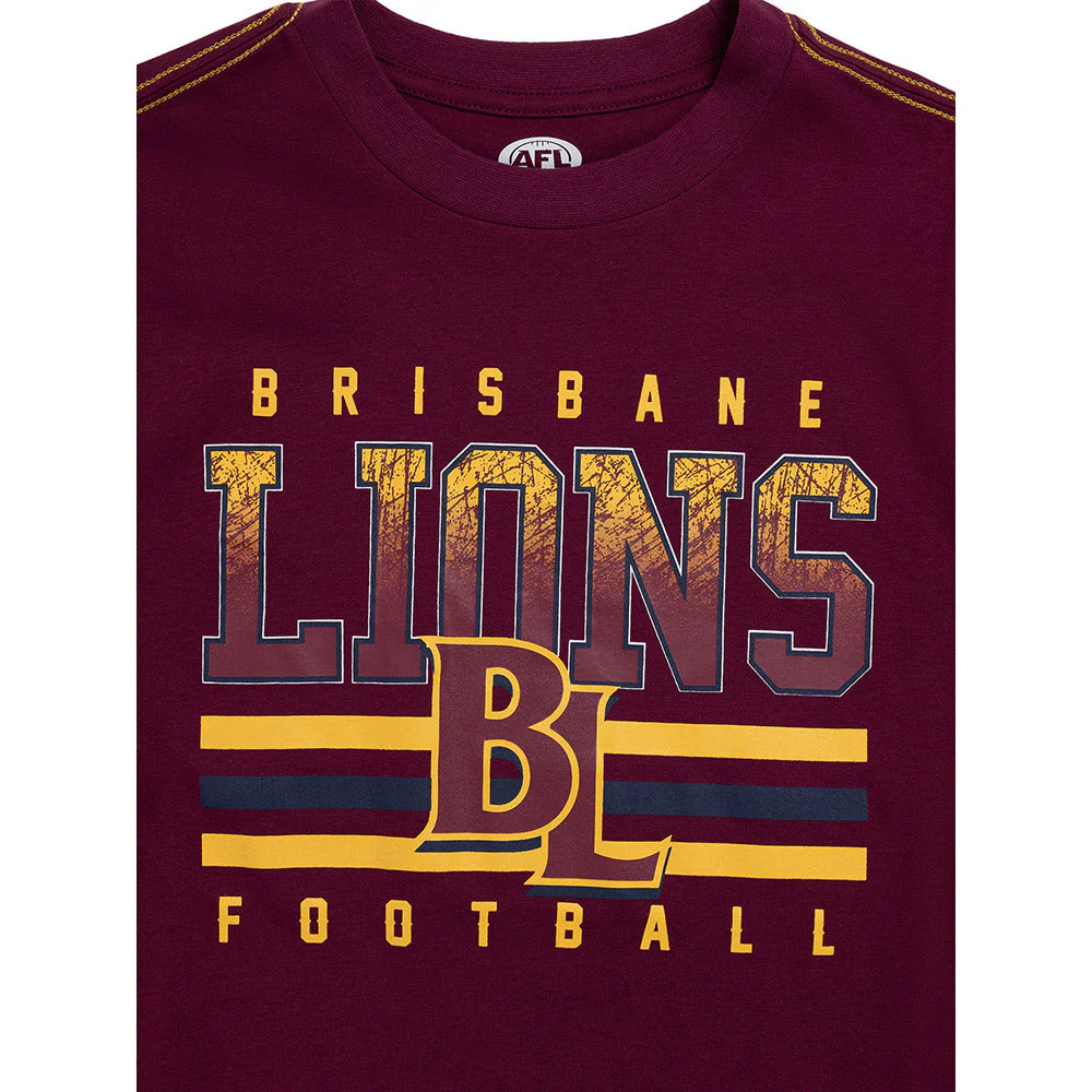 Brisbane Lions Youth Sketch Tee - Image 6