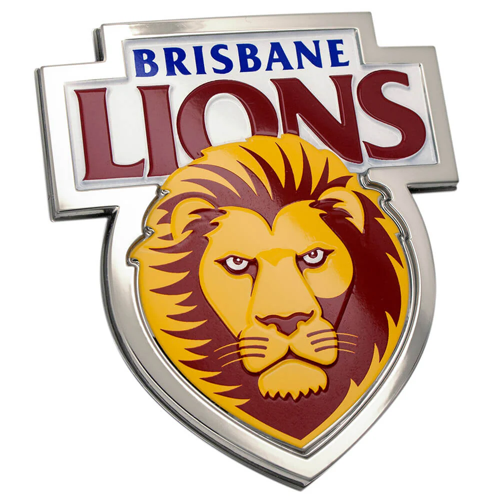 Brisbane Lions 3d Chrome Emblem