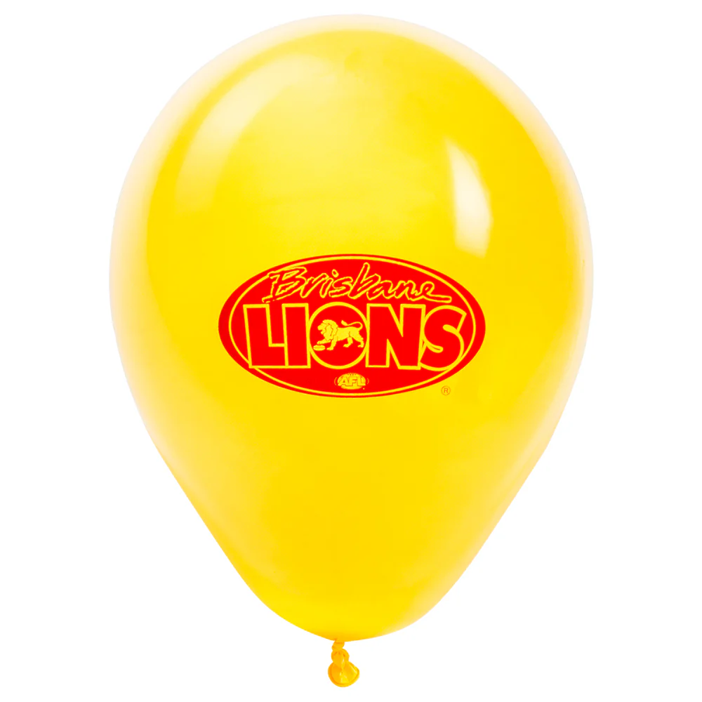 Brisbane Lions Balloons - 25 Pk