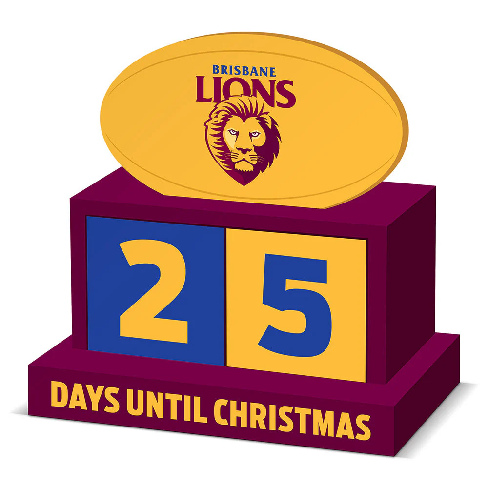 Brisbane Lions Christmas Countdown Blocks - Image 2