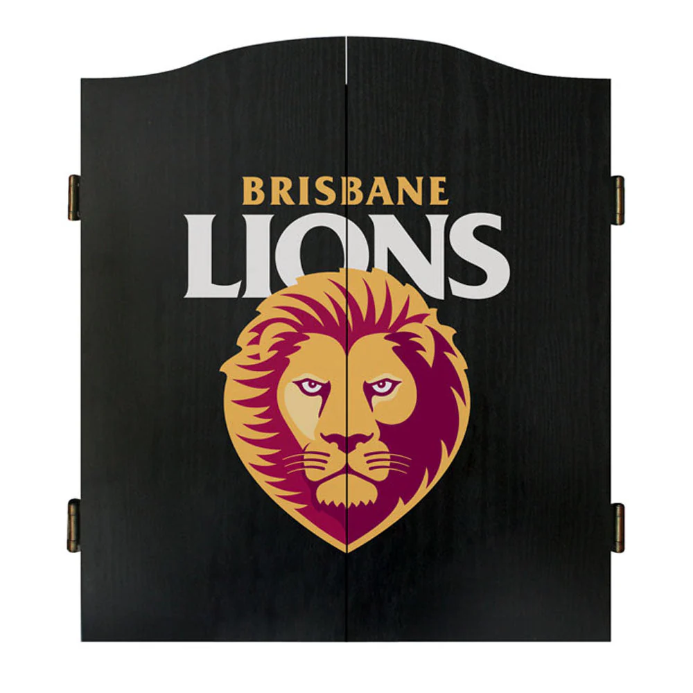 Brisbane Lions Dartboard In Cabinet - Image 4