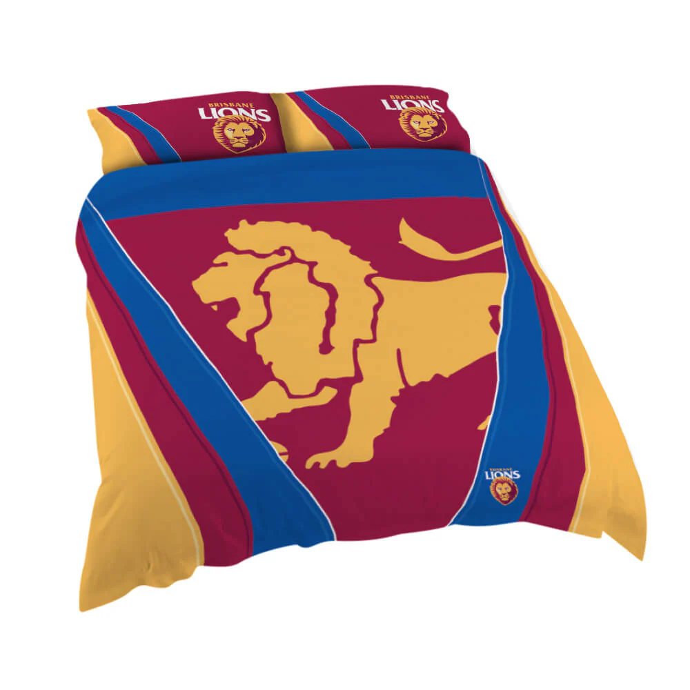 Brisbane Lions Double Quilt Cover Set - Image 2
