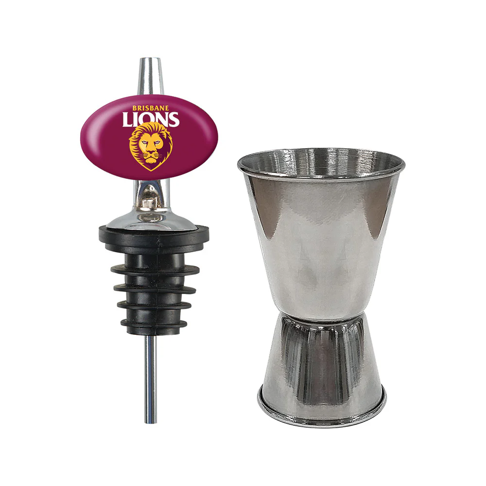 Brisbane Lions Glasses, Jigger & Pourer - Image 2