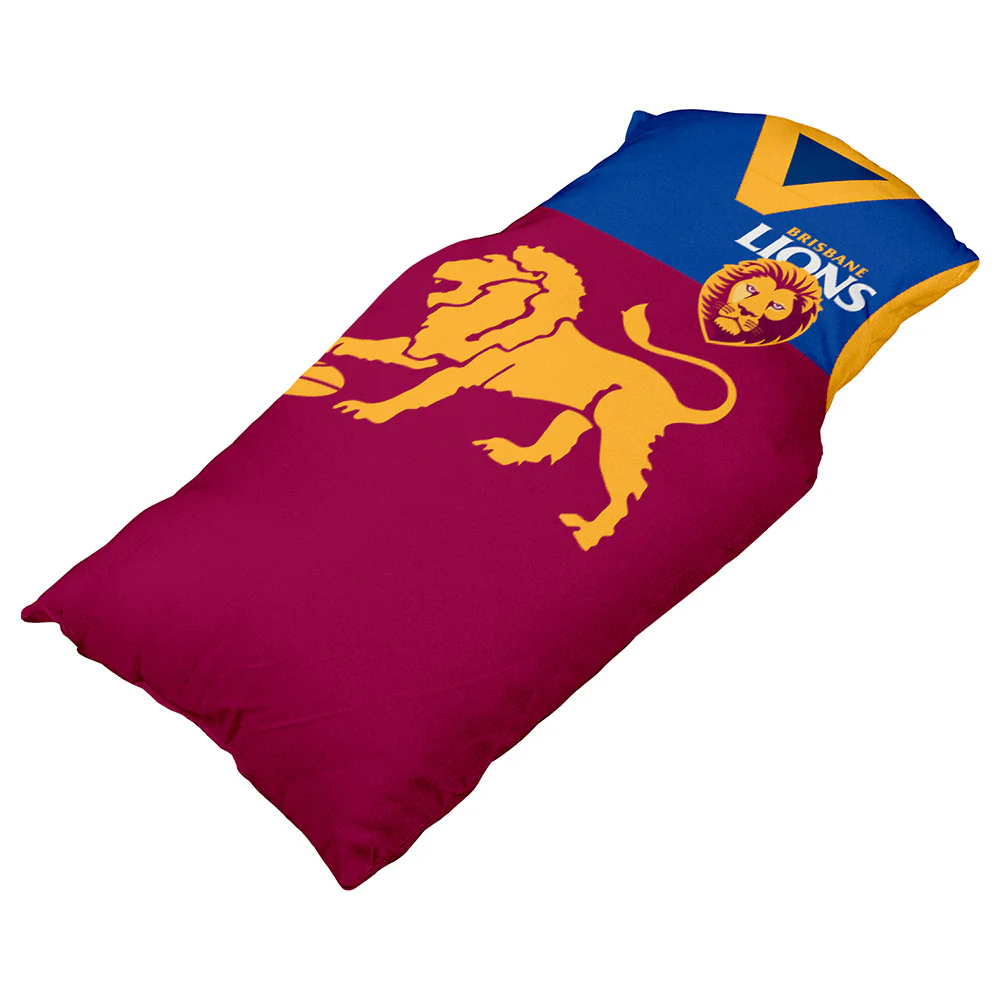 Brisbane Lions Guernsey Shaped Cushion