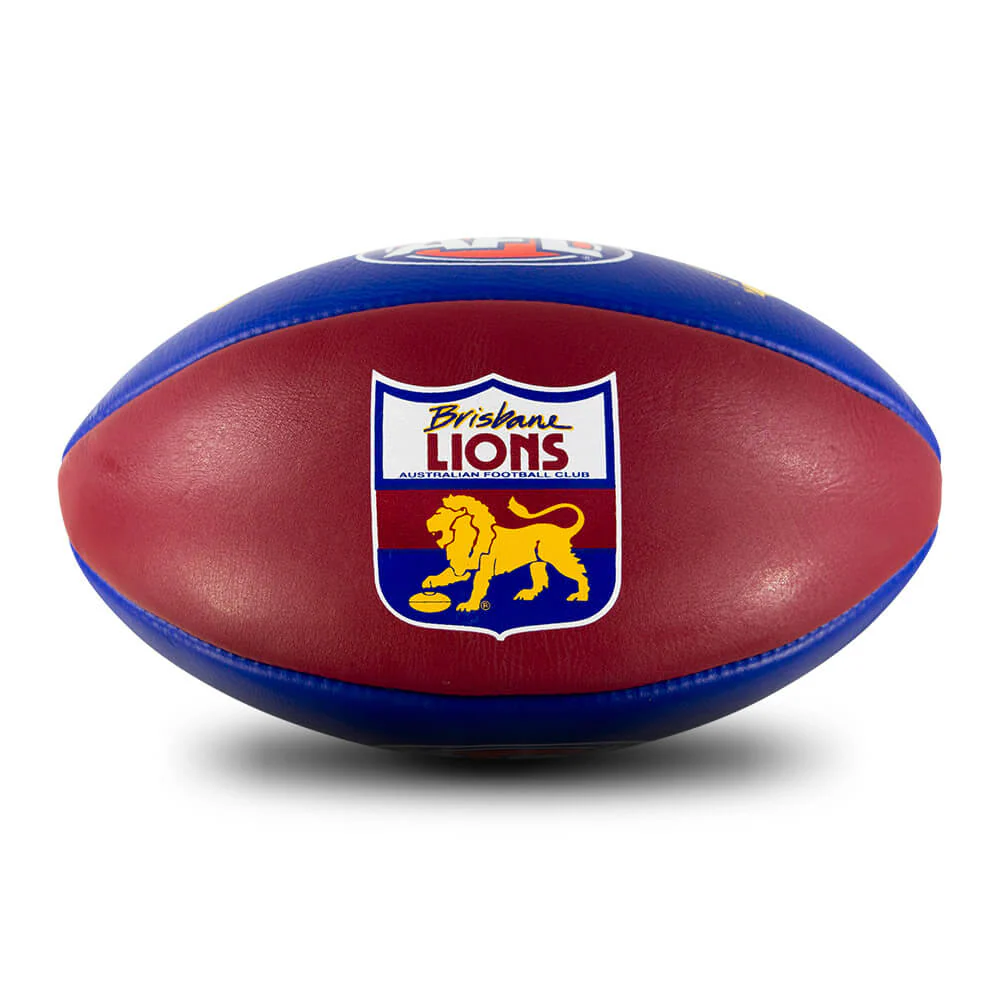 Brisbane Lions Leather Football - Size 5 - Image 6