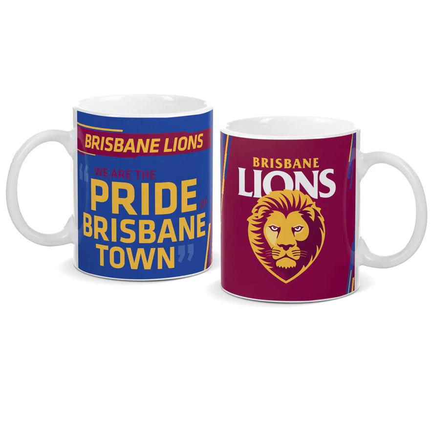 Brisbane Lions Logo And Song Mug