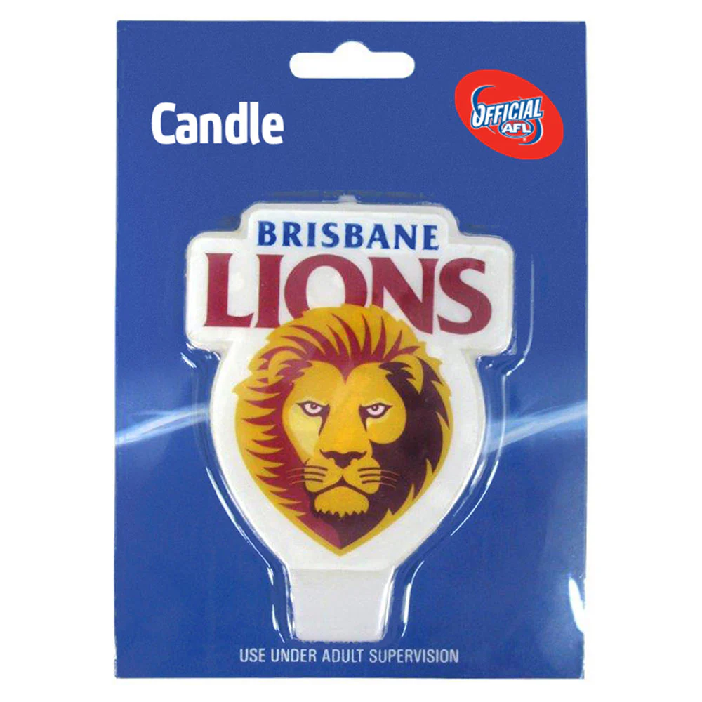 Brisbane Lions Logo Candle