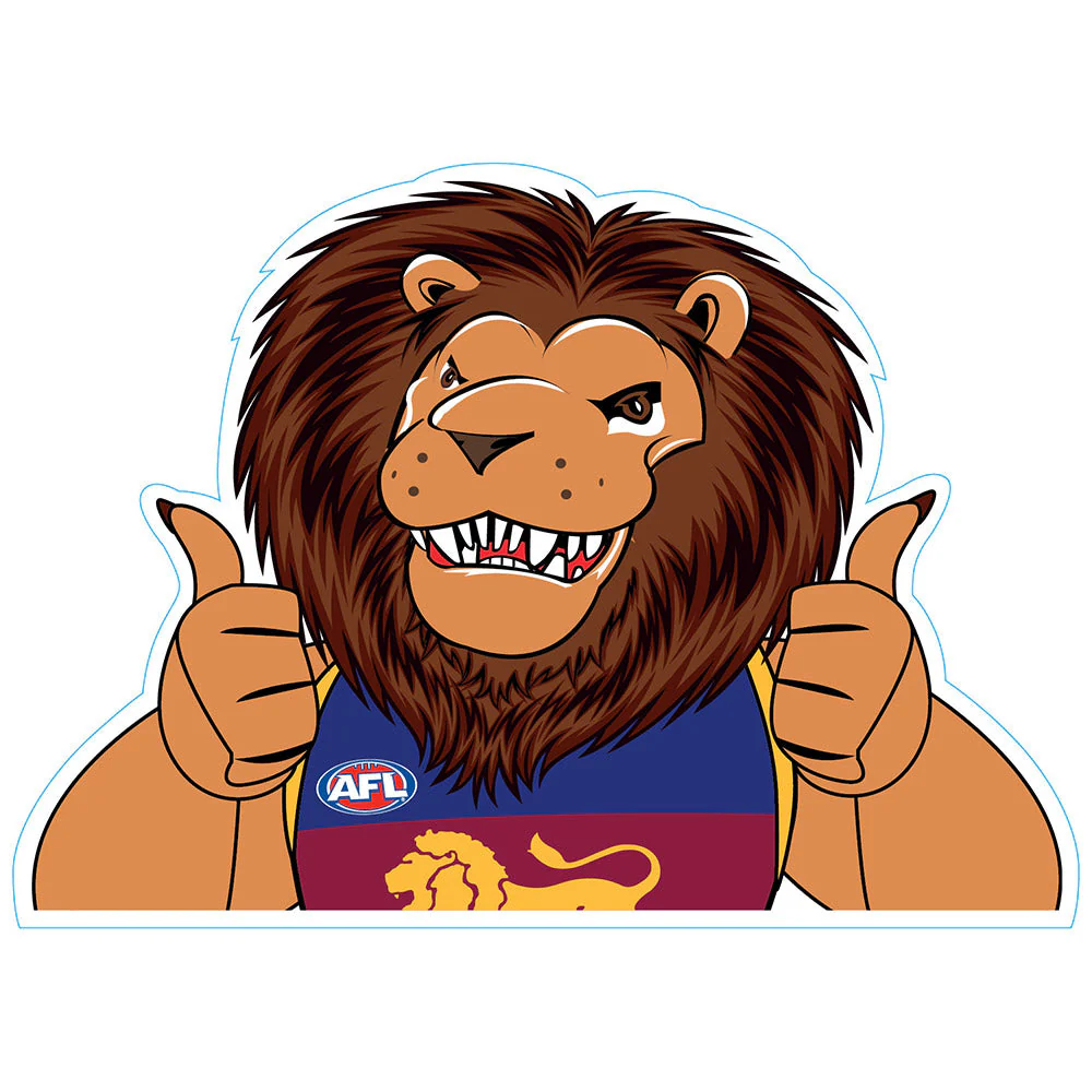 Brisbane Lions Mascot Car Decal - Image 3