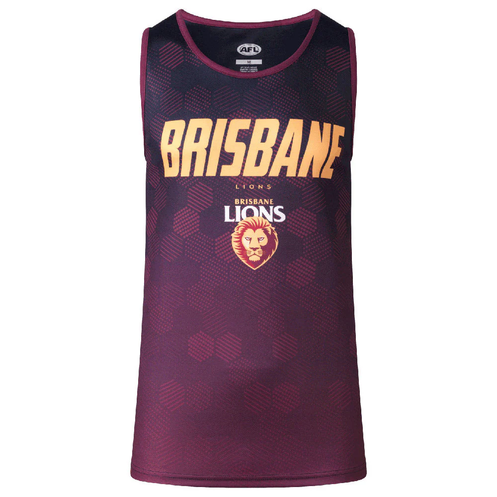 Brisbane Lions Mens Premium Singlet - Image 3