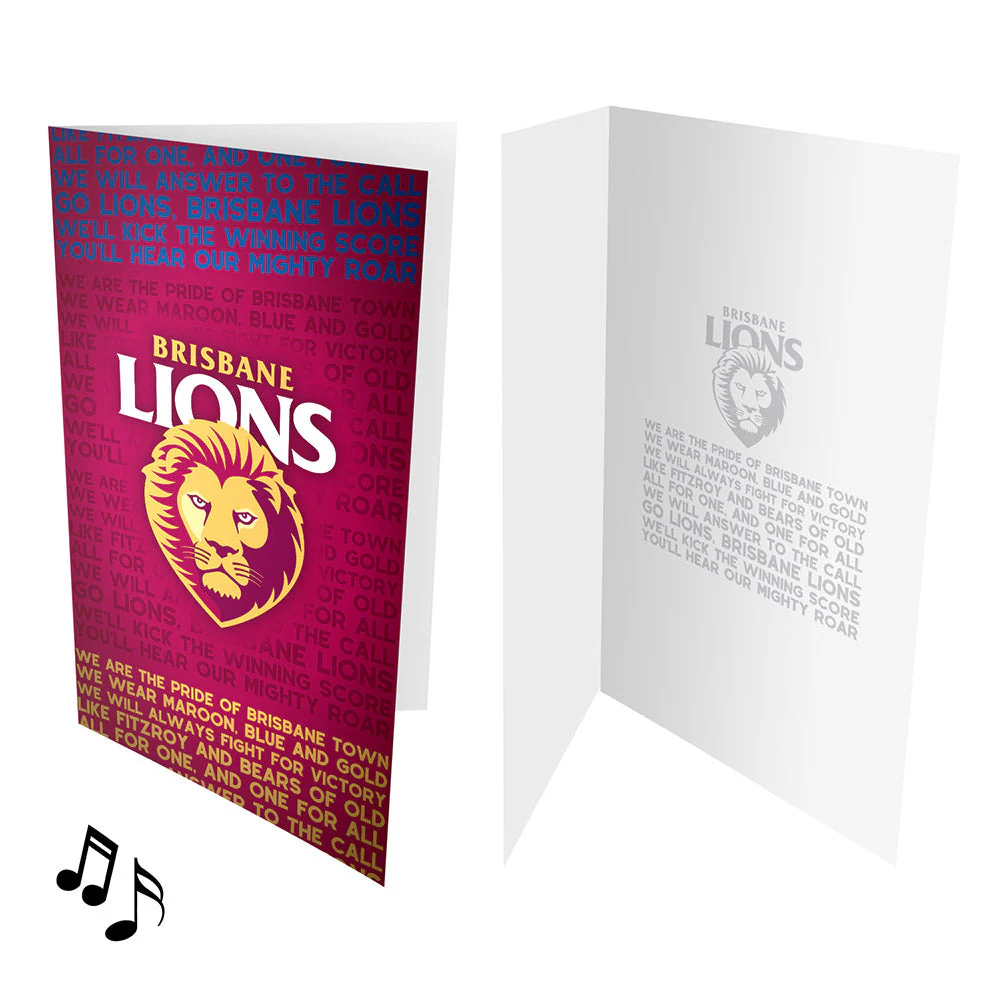 Brisbane Lions Musical Card - Image 2