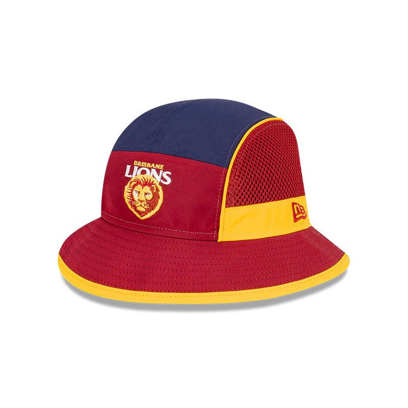 Brisbane Lions New Era 2023 Authentic Sports Bucket Hat - Image 13