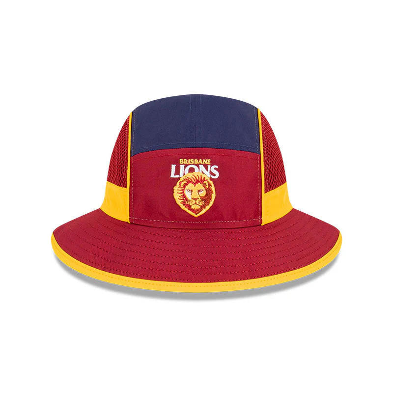 Brisbane Lions New Era 2023 Authentic Sports Bucket Hat - Image 8