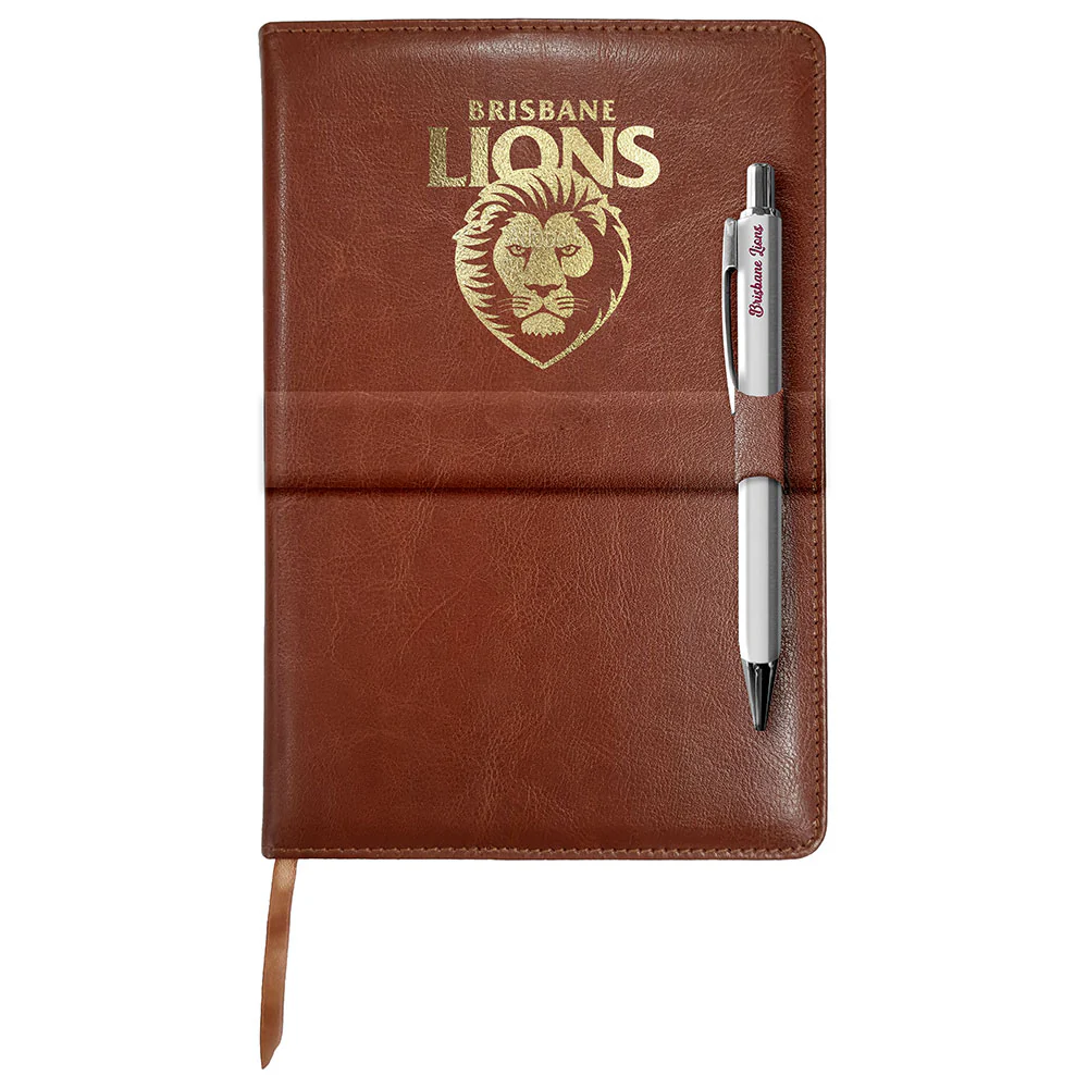 Brisbane Lions Notebook And Pen Gift Pack