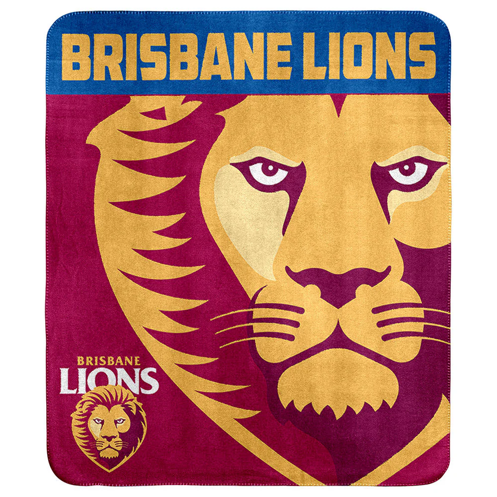 Brisbane Lions Polar Fleece Rug - Image 2