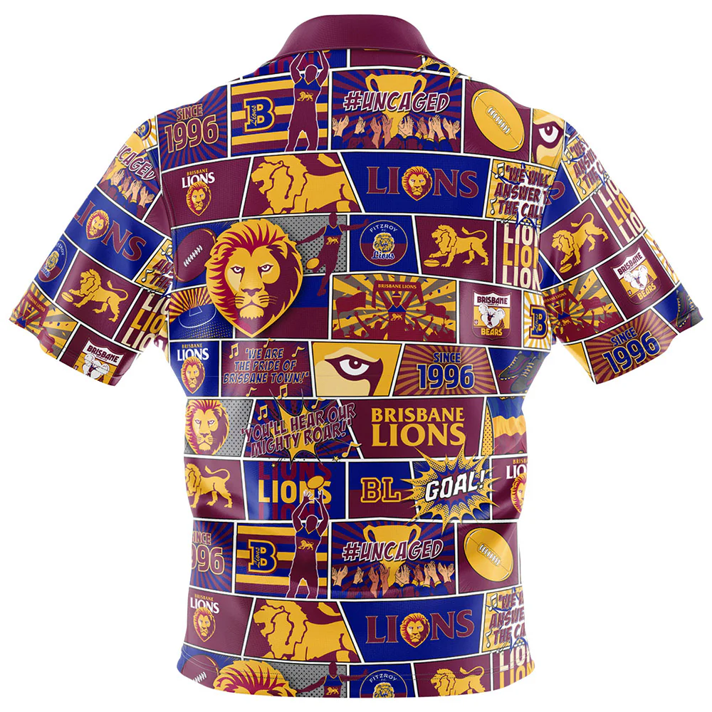Brisbane Lions Pop Art Shirt - Image 2