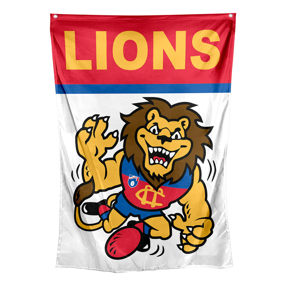 Brisbane Lions Retro Wall Flag - Image 2