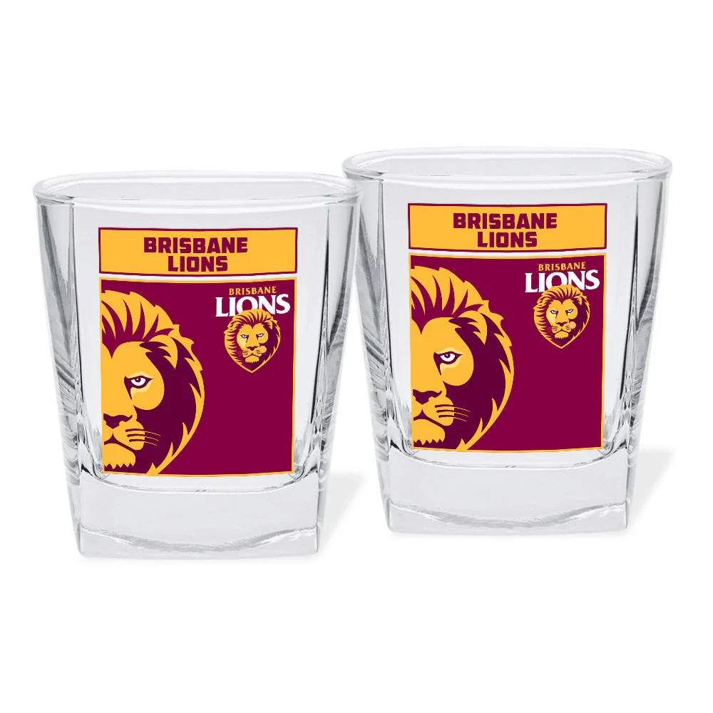 Brisbane Lions Set Of 2 Spirit Glasses - Image 2