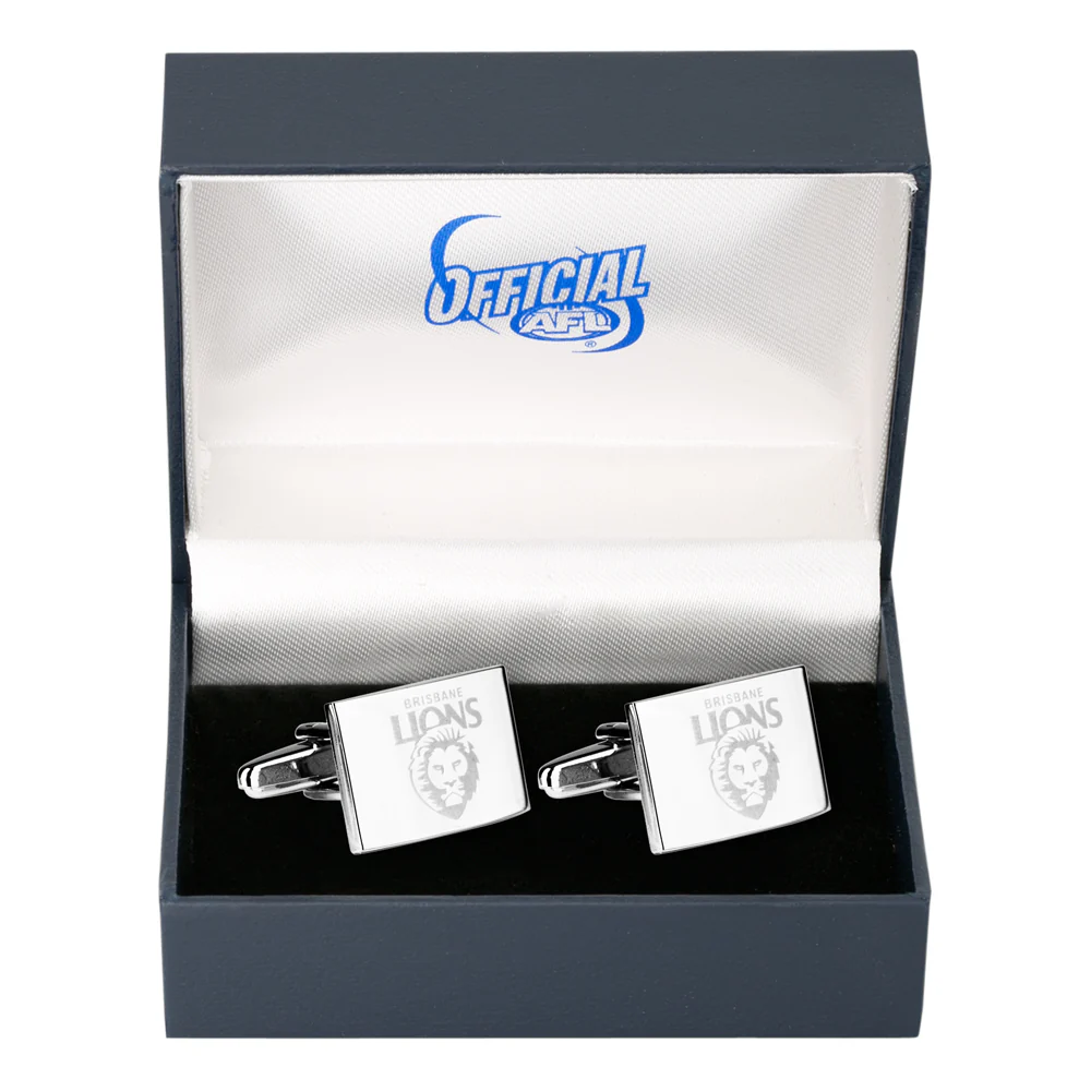 Brisbane Lions Silver Cufflinks - Image 3