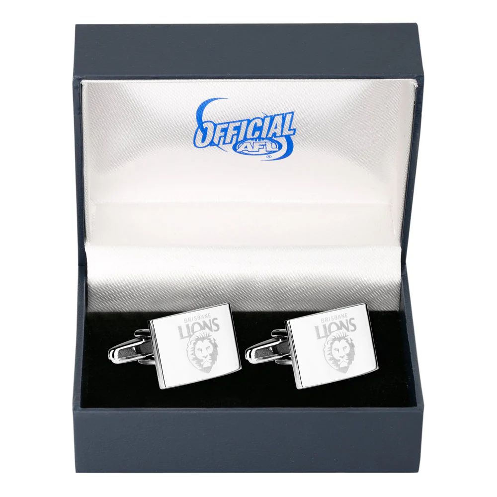 Brisbane Lions Silver Cufflinks - Image 5