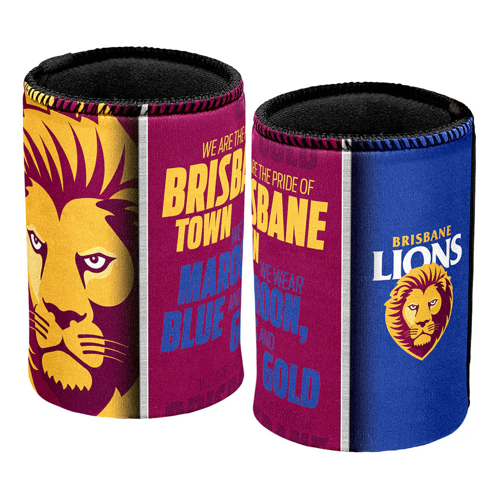 Brisbane Lions Song Lyrics Can Cooler - Image 2