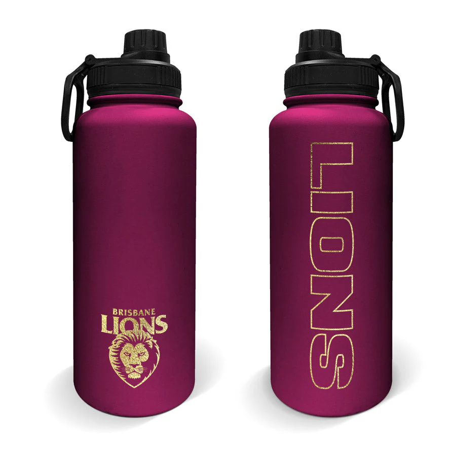 Brisbane Lions Stainless Steel Insulated Drink Bottle 960ml