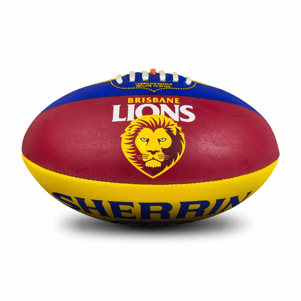 Brisbane Lions Synthetic All Surface Football - Size 5 - Image 5